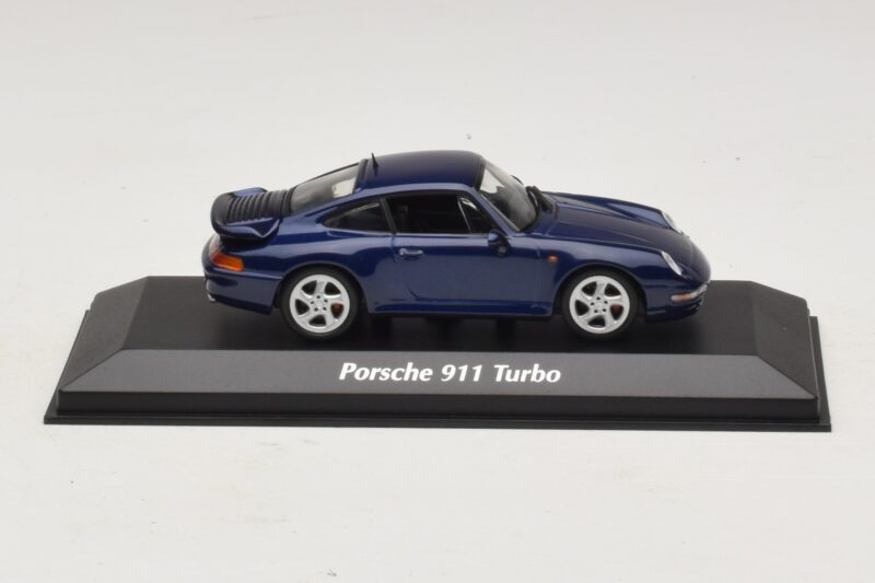 Porsche 911 993 Turbo Blue Metallic Maxichamps 1:43 940069201 メタル