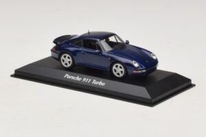 Porsche 911 993 Turbo Blue Metallic Maxichamps 1:43 940069201 メタル - 画像 3/5