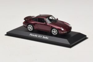 Porsche 911 993 Turbo レッドメタリック Maxichamps 1:43 940069200 メタル - 画像 3/5
