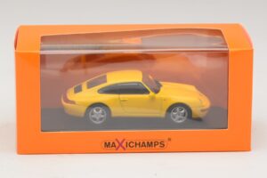 Porsche 911 993 イエロー Maxichamps 1:43 940063000 メタル - 画像 5/5