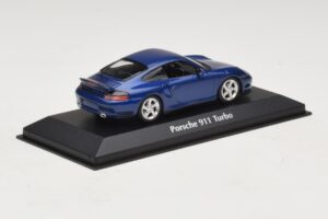 Porsche 911 996 Turbo Blue Metallic Maxichamps 1:43 940069301 メタル - 画像 2/5