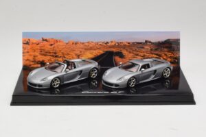 Porsche Carrera GT Spider & クーペ セット シルバー Minichamps 1:43 WAP02010314 メタル