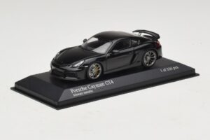 Porsche Cayman GT4 981 Black Metallic Minichamps 1:43 410066121 Diecast - 画像 2/5
