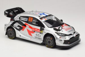 Toyota GR Yaris Rally1 #69 K. Rovanpera / J. Halttunen Rally Portugal 2025 IXO 1:18 18RMC250B メタル - 画像 4/6