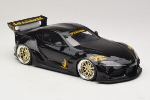 Toyota Supra GR A90 Pandem V1.0 ブラック TopSpeed 1:18 TS0307 レジン - 画像 4/6