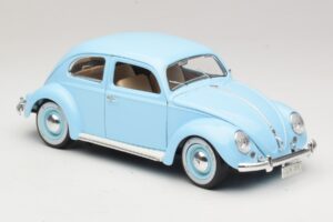 Volkswagen Beetle ブルー Bburago 1:18 3381 メタル - 画像 6/8