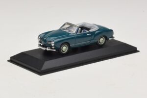 Volkswagen Karmann Ghia カブリオレ ダークブルー Minichamps 1:43 GHIA001 メタル - 画像 2/5