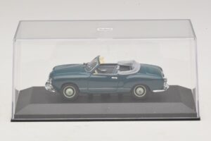 Volkswagen Karmann Ghia カブリオレ ダークブルー Minichamps 1:43 GHIA001 メタル - 画像 4/5