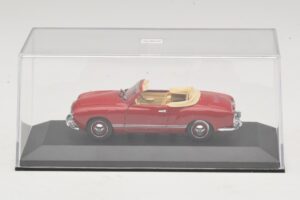 Volkswagen Karmann Ghia カブリオレ ダークレッド Minichamps 1:43 5032 メタル - 画像 4/5